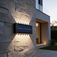 Pack X2 Apliques Solares de Muro con 12 LEDs Cálidas MCASA - Miniatura 5