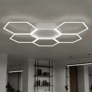 Lámpara LED Techo Hexagonal Mcasa 220V Iluminación Blanco Frío 4000K 
