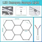 Lámpara LED Techo Hexagonal Mcasa 220V Iluminación Blanco Frío 4000K  - Miniatura 3