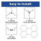 Lámpara LED Techo Hexagonal Mcasa 220V Iluminación Blanco Frío 4000K  - Miniatura 4