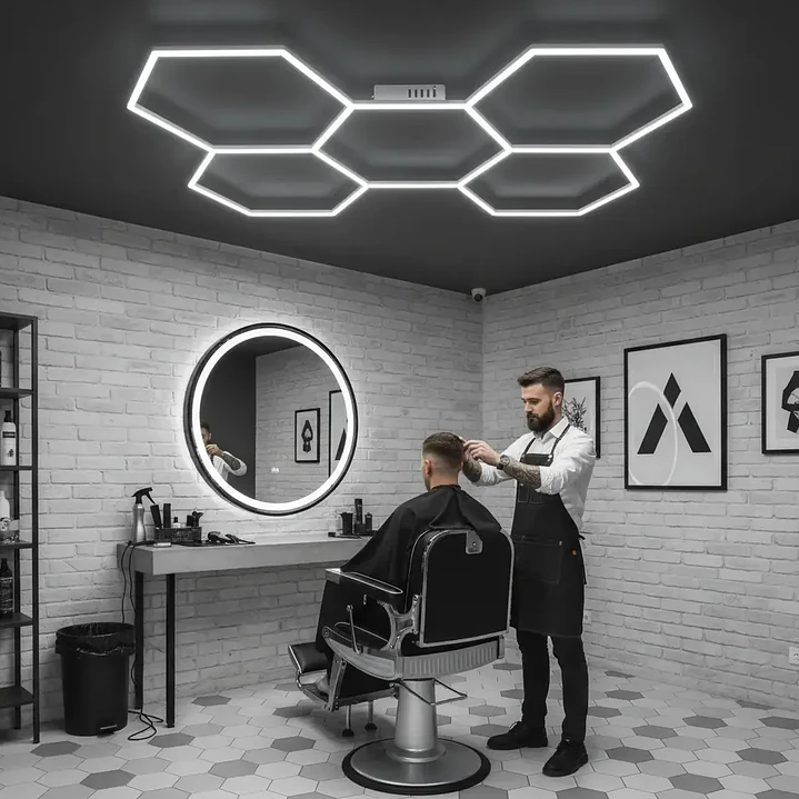 Lámpara LED Techo Hexagonal Mcasa 220V Iluminación Blanco Frío 4000K  5