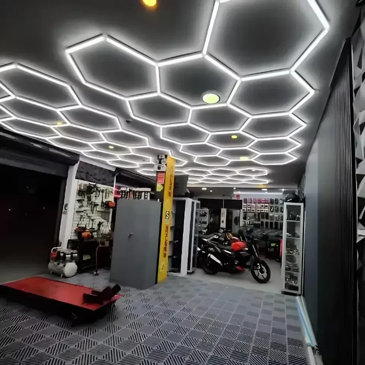 Lámpara LED Techo Hexagonal Mcasa 220V Iluminación Blanco Frío 4000K  7