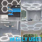 Lámpara LED Techo Hexagonal Mcasa 220V Iluminación Blanco Frío 4000K  - Miniatura 8