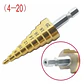 Set Brocas Escalonadas Step Drill Mcasa 4-12mm de Acero para Taladro - Miniatura 4