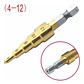 Set Brocas Escalonadas Step Drill Mcasa 4-12mm de Acero para Taladro - Miniatura 8