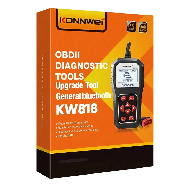 Konnwei KW818 Escáner Automotriz Multimarca OBD2 en Español 3