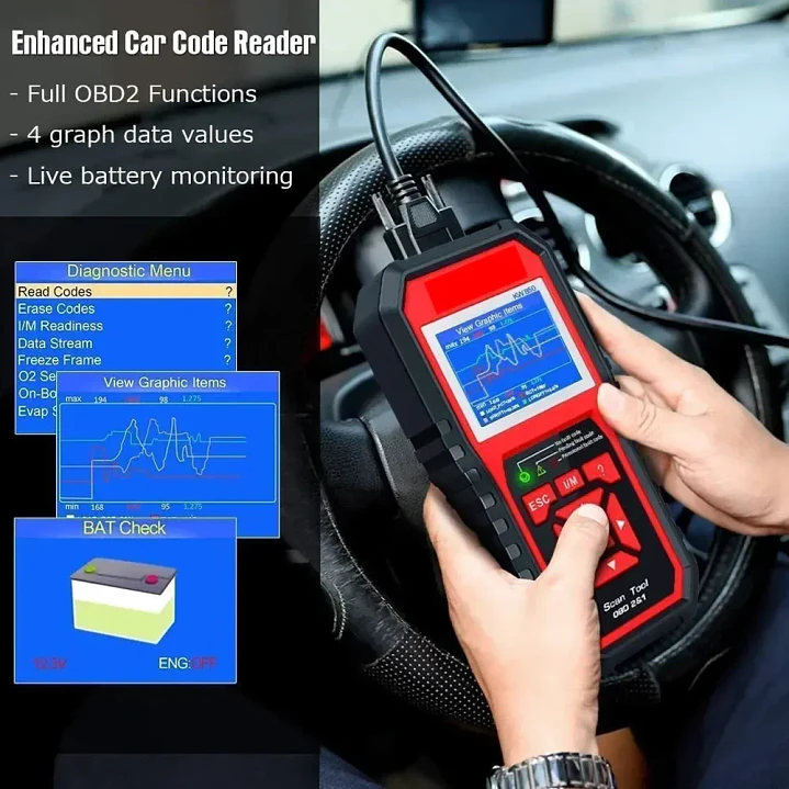 Konnwei KW850 Escáner Automotriz Multimarca OBD2 y EOBD en Español 10