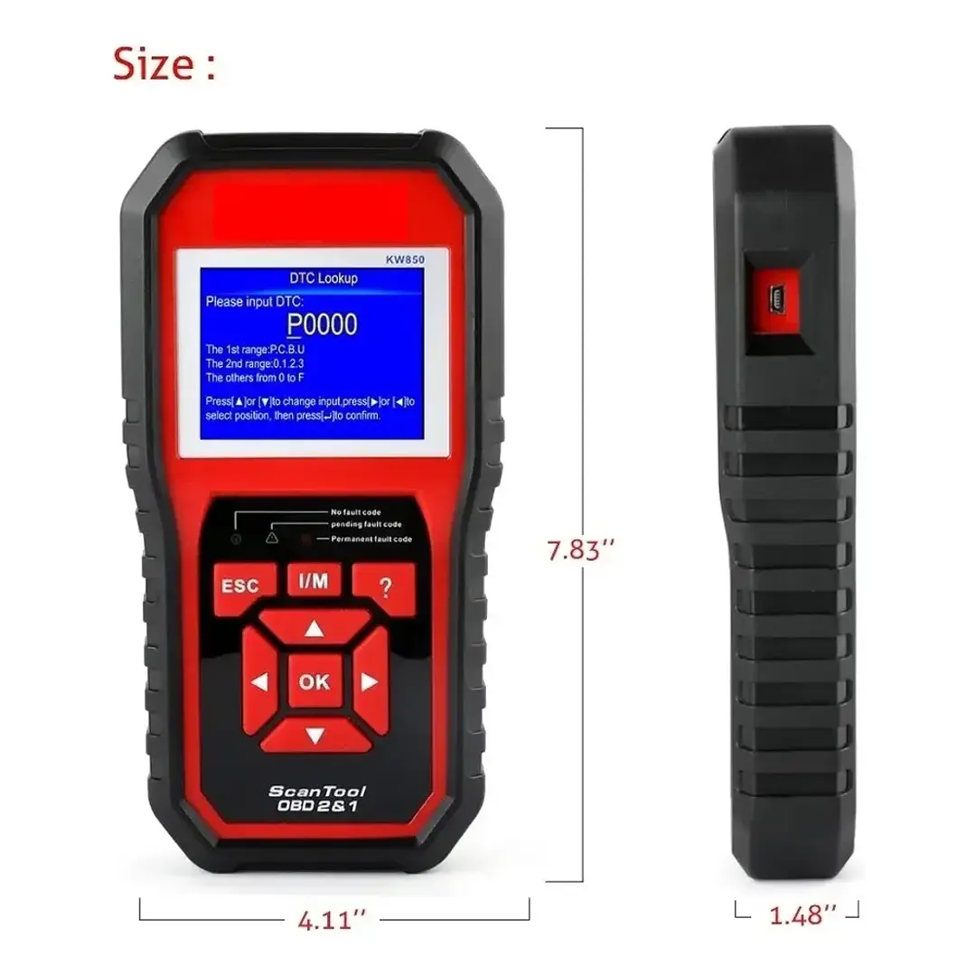 Konnwei KW850 Escáner Automotriz Multimarca OBD2 y EOBD en Español 8