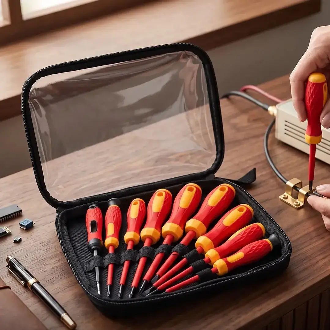 Set De 9 Destornilladores Magneticos Con Probador Mcasa  6