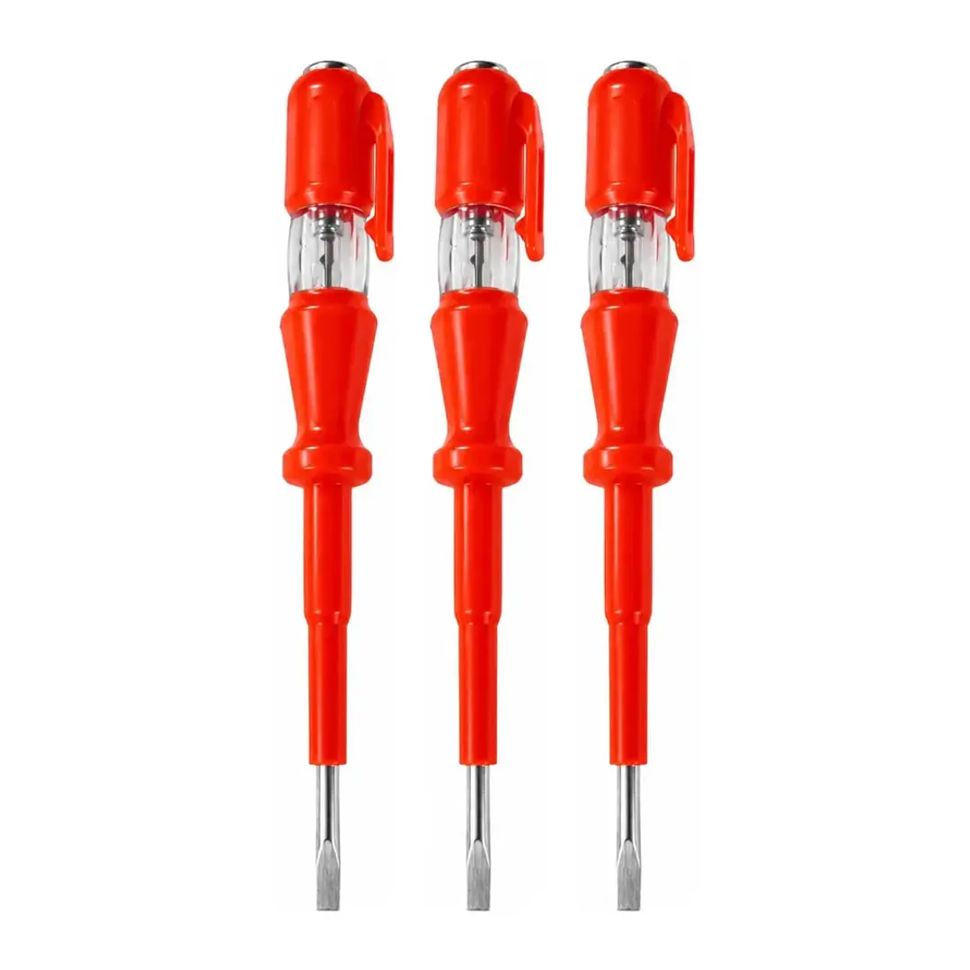 Probador de Corriente Tipo Destornillador Paleta 15 cm Mcasa Pack 3 Unidades 1