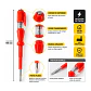 Probador de Corriente Tipo Destornillador Paleta 15 cm Mcasa Pack 3 Unidades - Miniatura 3
