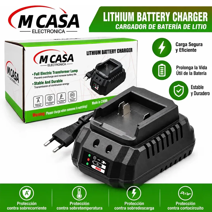 Cargador Rápido MCASA 96V para Herramientas Inalámbricas 3