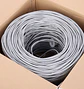 Cable de Red Cat6 UTP CCA 23 AWG VCOM Beige – Rollo 305 mt - Miniatura 4