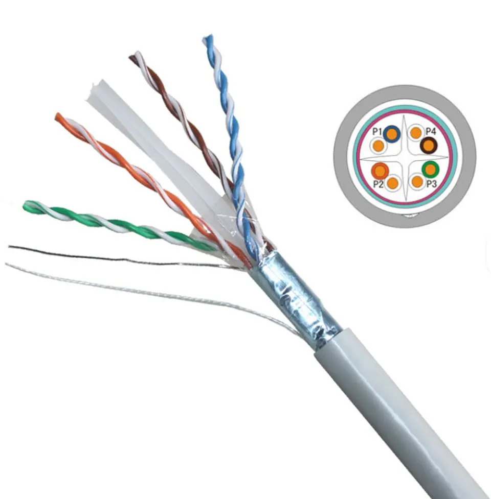 Cable de Red Cat6 FTP CCA VCOM – Rollo 305 mt 4