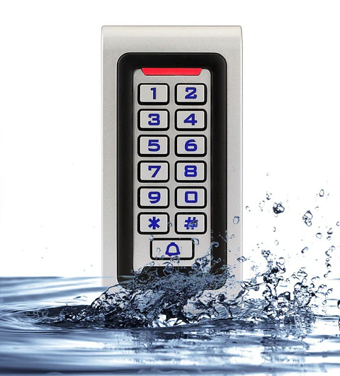 Teclado de control de acceso metálico