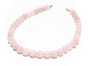 Collar de piedras cuarzo rosado