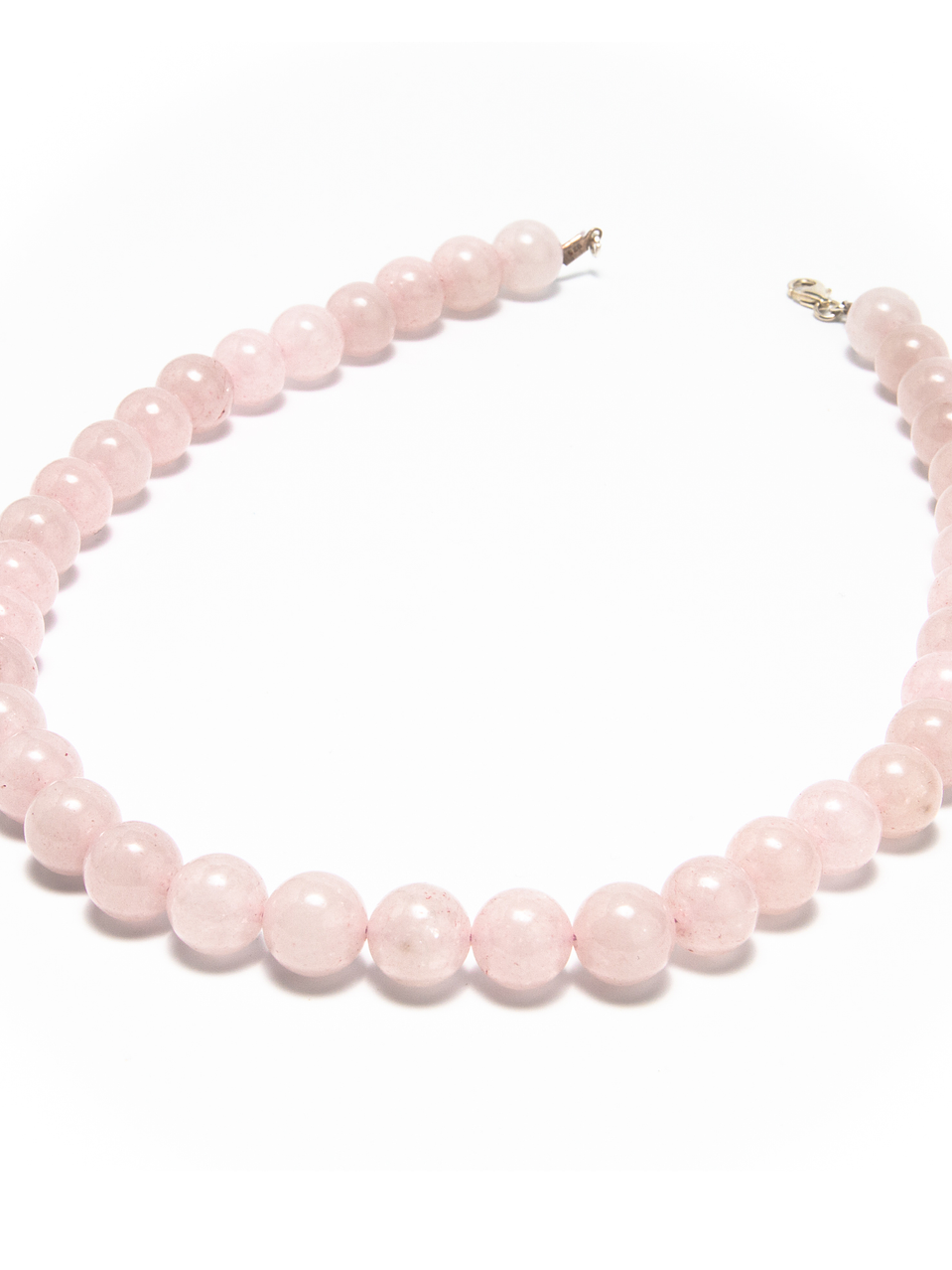 Collar de piedras cuarzo rosado 1