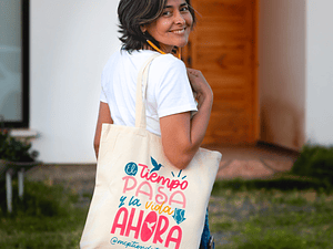 Bolsa mensaje reutilizable 40x40 cm. con fuelle