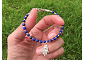 Pulsera mano de Fátima y lapislazuli