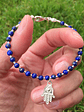 Pulsera mano de Fátima y lapislazuli - Miniatura 3
