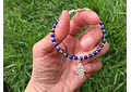 Pulsera mano de Fátima y lapislazuli