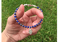 Pulsera mano de Fátima y lapislazuli