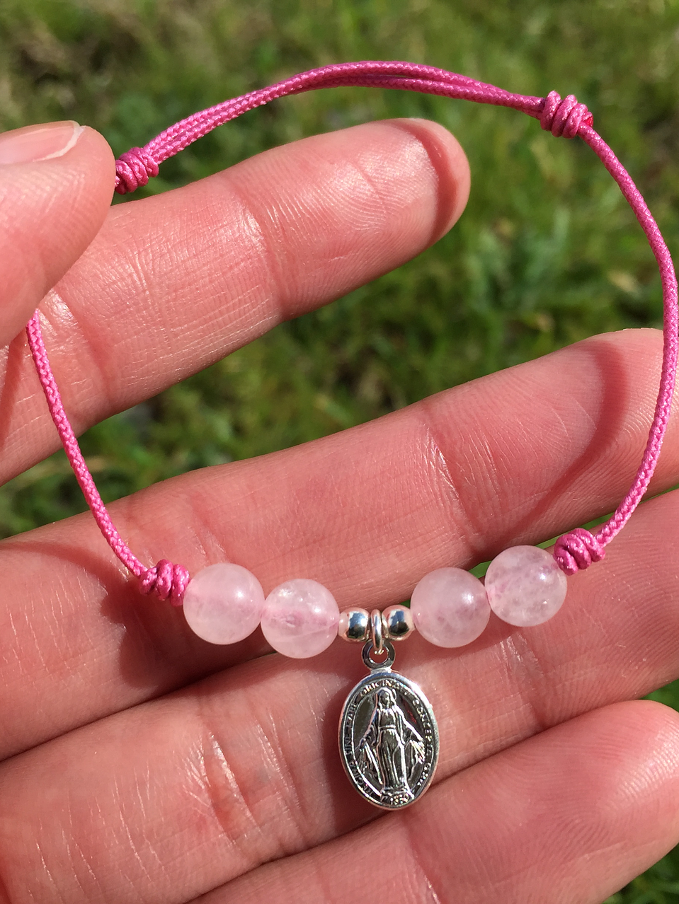 Pulseras medallita virgen de los rayos niñita 2