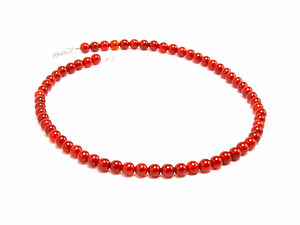 Collar de piedras ágata cornalina