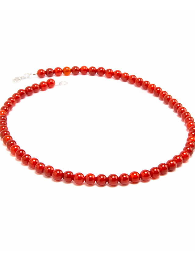 Collar de piedras ágata cornalina 1