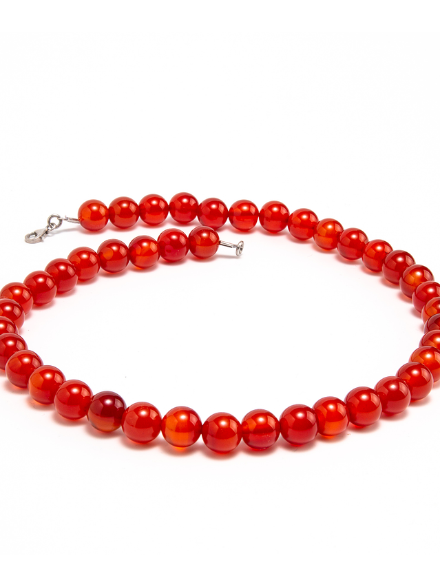 Collar de piedras ágata cornalina 1