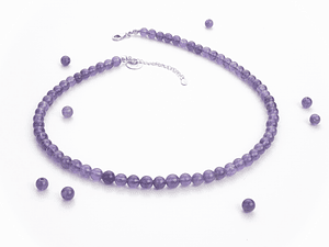 Collar de piedras amatista