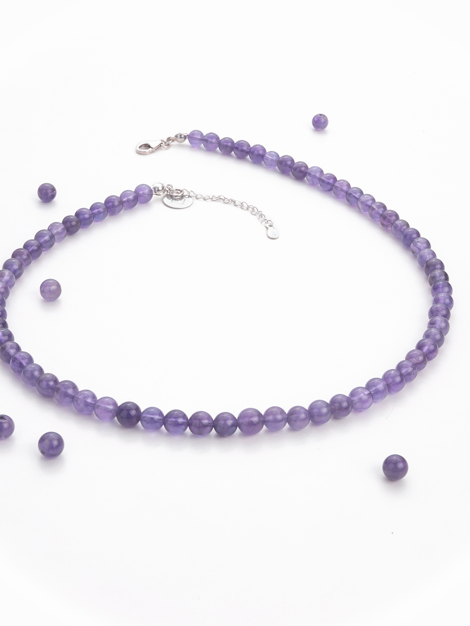 Collar de piedras amatista 1