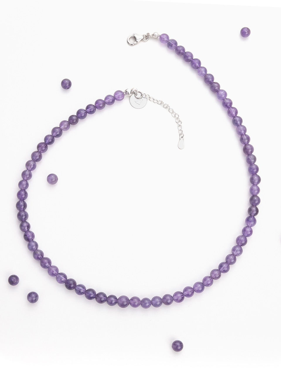 Collar de piedras amatista 2