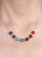 Cadena plata con piedras de los 7 chackras - Miniatura 1
