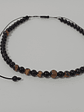 Collar de hilo regulable de piedras ónix y ojo de tigre - Miniatura 3