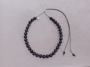 Collar de hilo regulable de piedras lluvia de estrellas