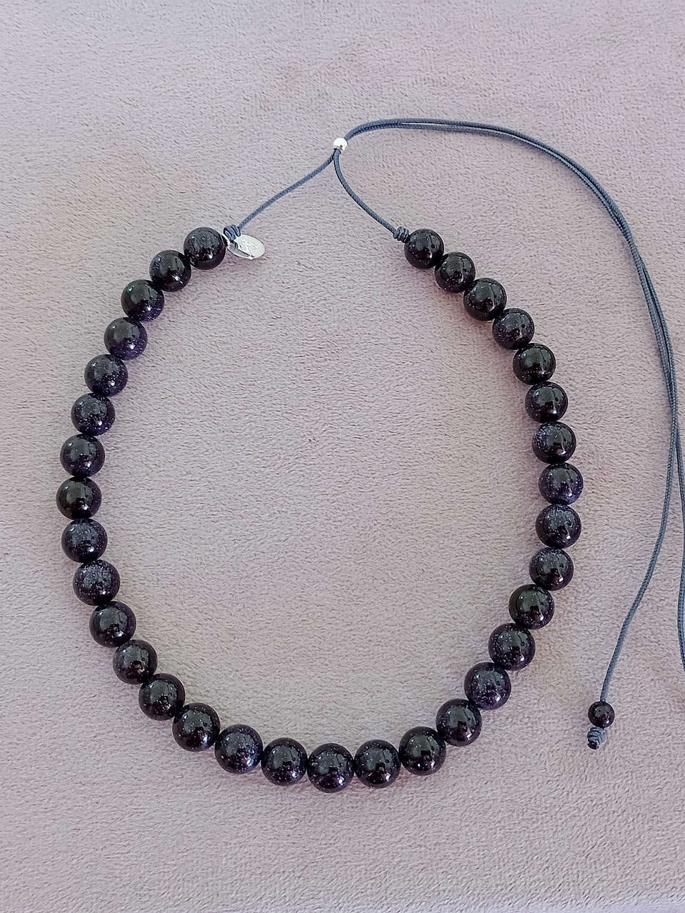 Collar de hilo regulable de piedras lluvia de estrellas 1