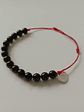 Pulsera hilo rojo regulable de piedras turmalina - Miniatura 5