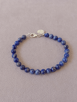 Pulsera de piedras lapislázuli 