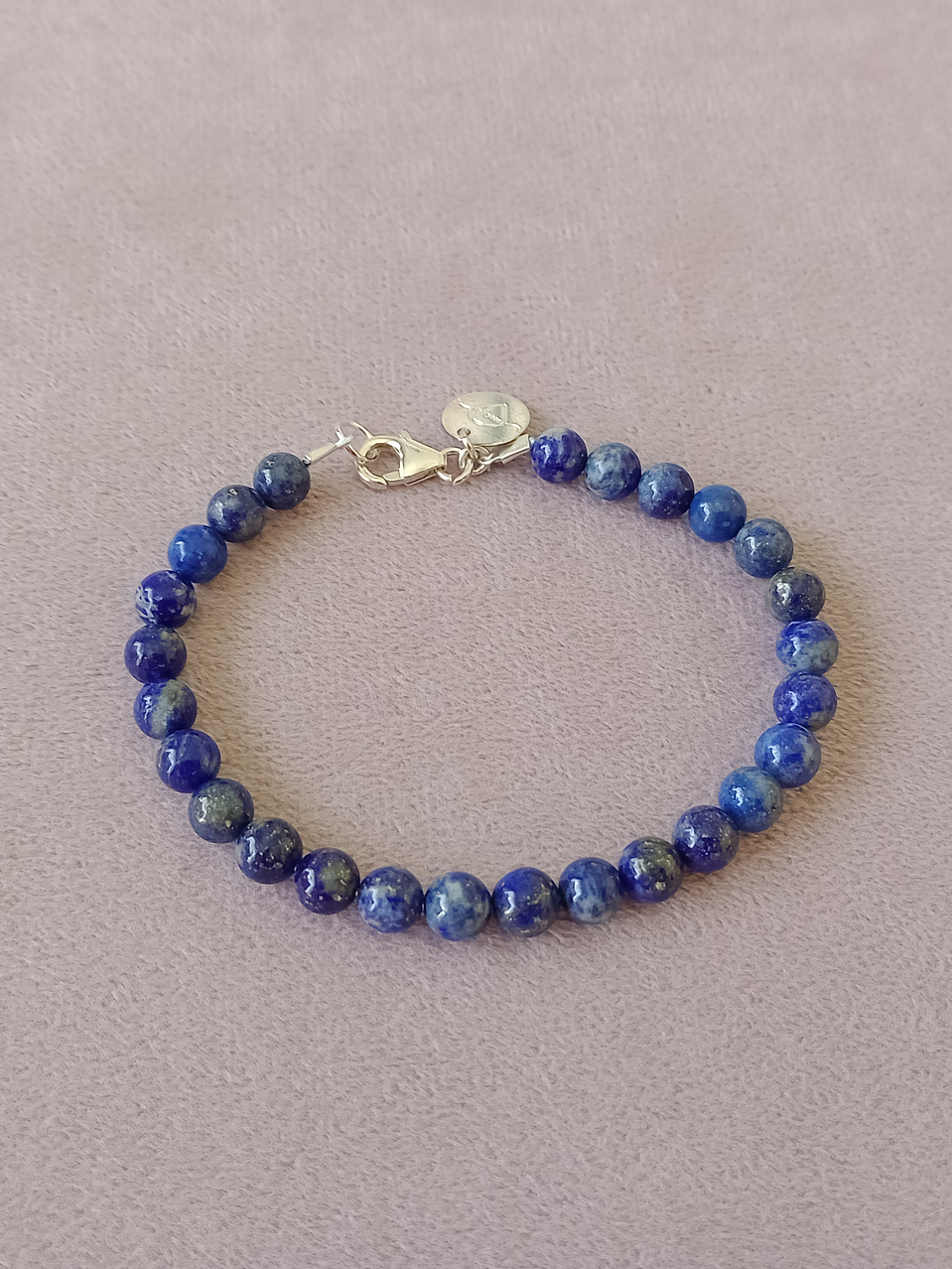 Pulsera de piedras lapislázuli  3