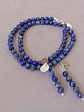 Conjunto de collar y aros de piedras lapislazuli - Miniatura 6