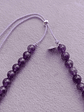 Collar de hilo regulable de piedras amatista - Miniatura 3