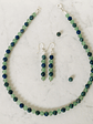 Collar de jade verde y azurita - Miniatura 4