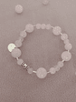 Pulsera de piedras cuarzo rosa - Miniatura 1