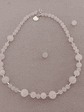 Collar de piedras cuarzo rosa y detalles de plata - Miniatura 6