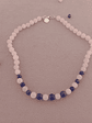 Collar de piedras cuarzo rosa y lapislázuli - Miniatura 5