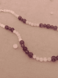 Collar de piedras cuarzo rosa y amatista - Miniatura 2
