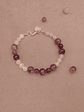 Pulsera de piedras cuarzo rosa y amatista - Miniatura 4