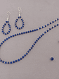 Conjunto de collar y aros de piedras lapislázuli - Miniatura 1