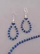 Conjunto de collar y aros de piedras lapislázuli - Miniatura 6